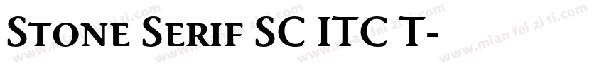Stone Serif SC ITC T字体转换